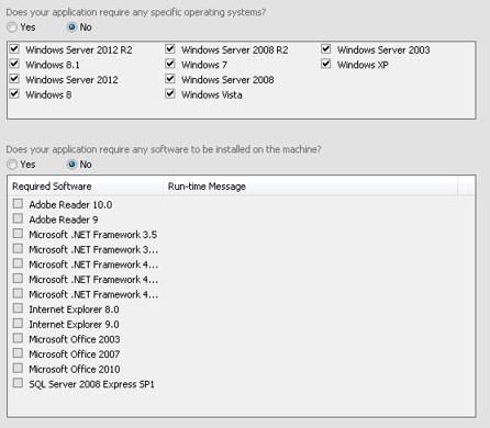 Installation requirements